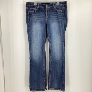 Maurices Women’s Mid-Rise Bootcut Stretch Denim Jeans Medium Wash Size 18 Long